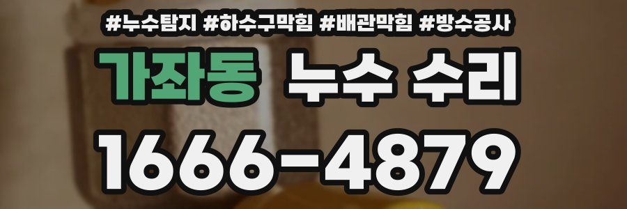 가좌동 누수 수리