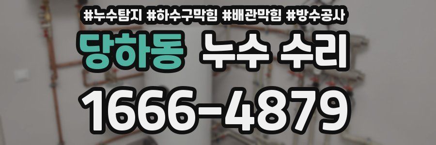 당하동 누수 수리