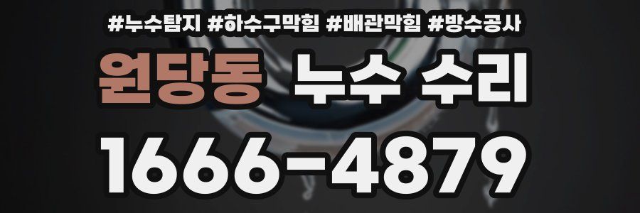 원당동 누수 수리