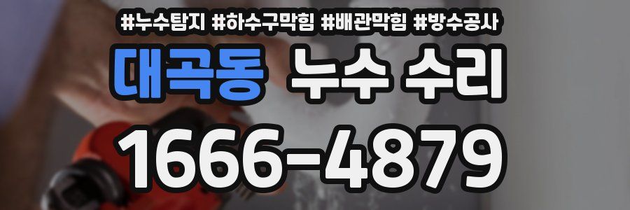 대곡동 누수 수리