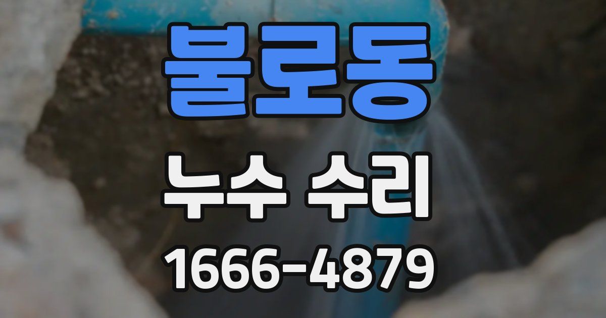 불로동 누수 수리
