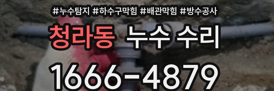 청라동 누수 수리