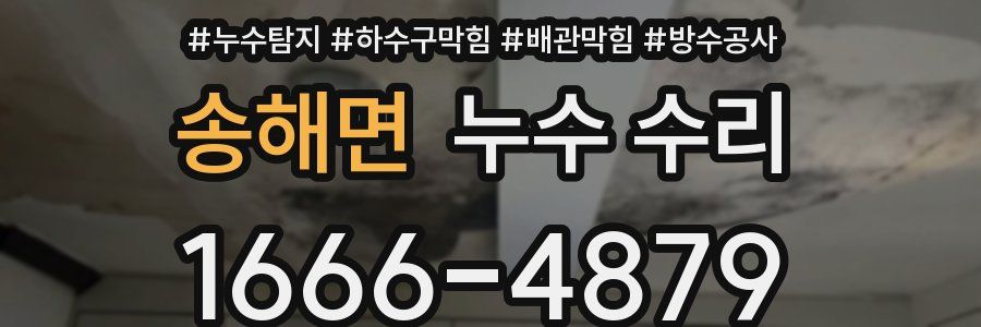 송해면 누수 수리