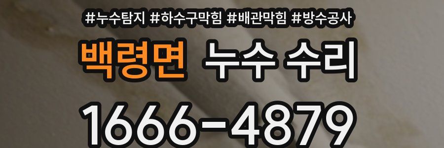 백령면 누수 수리