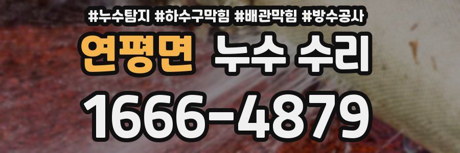 연평면 누수 수리