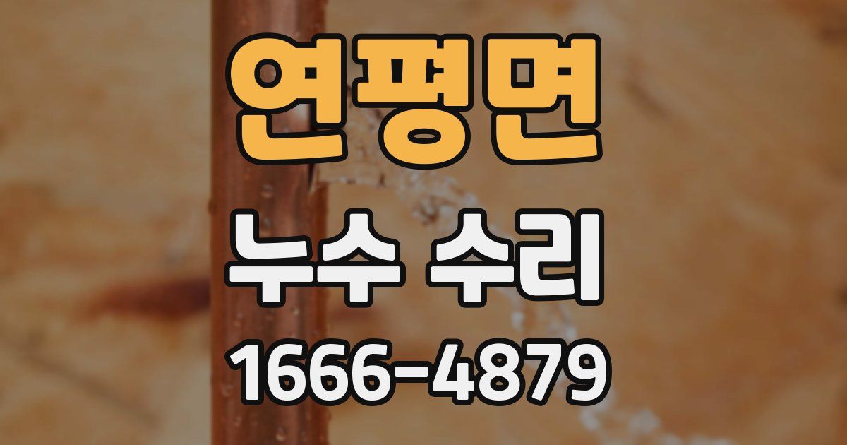 연평면 누수 수리