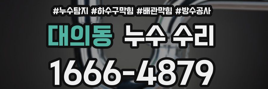 대의동 누수 수리