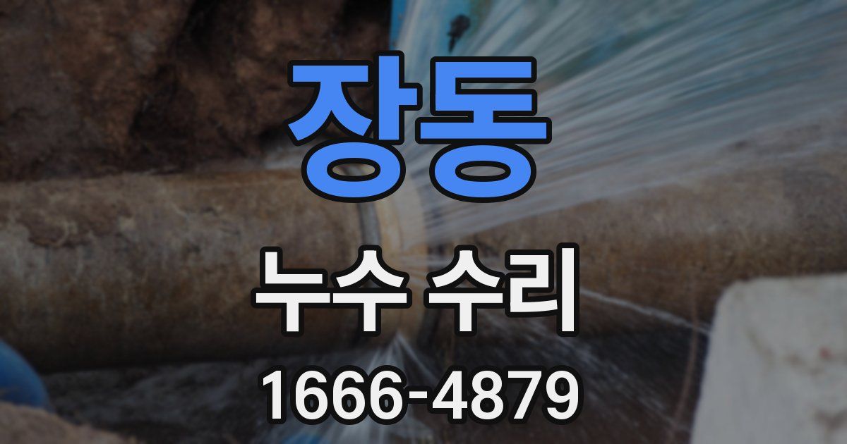 장동 누수 수리
