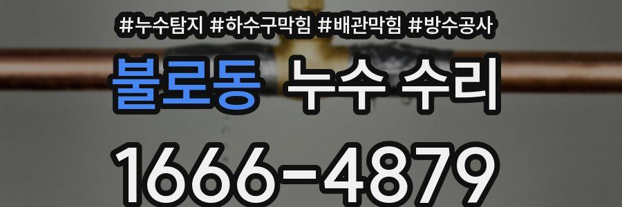 불로동 누수 수리
