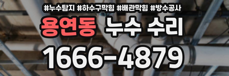 용연동 누수 수리