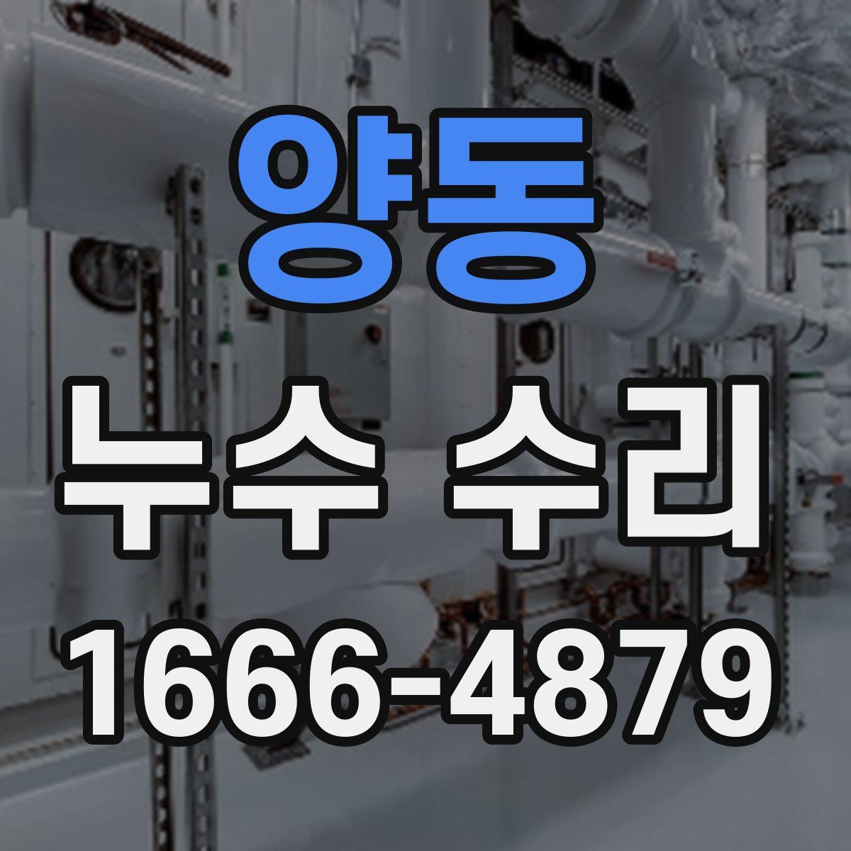 양동 누수 수리