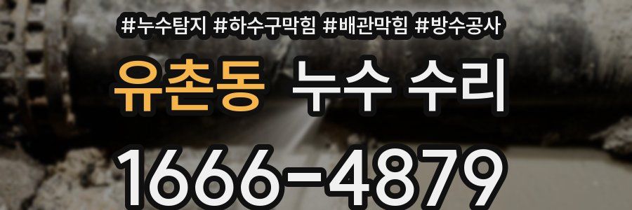 유촌동 누수 수리