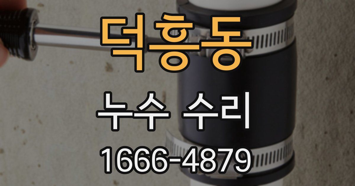 덕흥동 누수 수리
