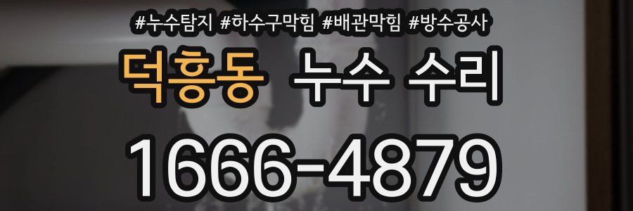 덕흥동 누수 수리