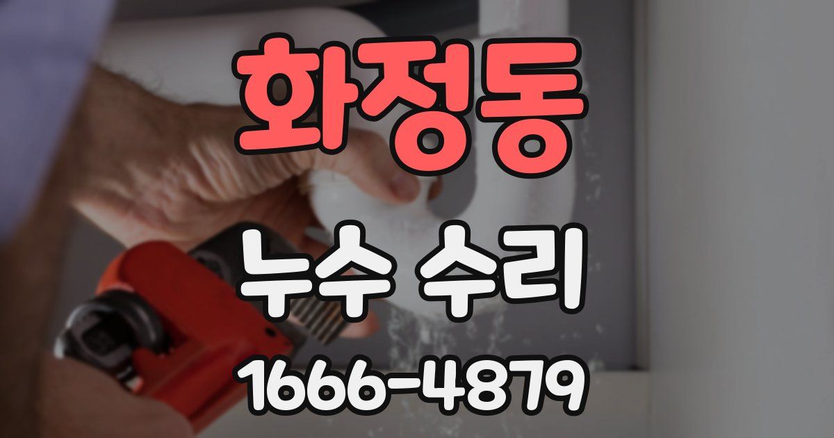 화정동 누수 수리