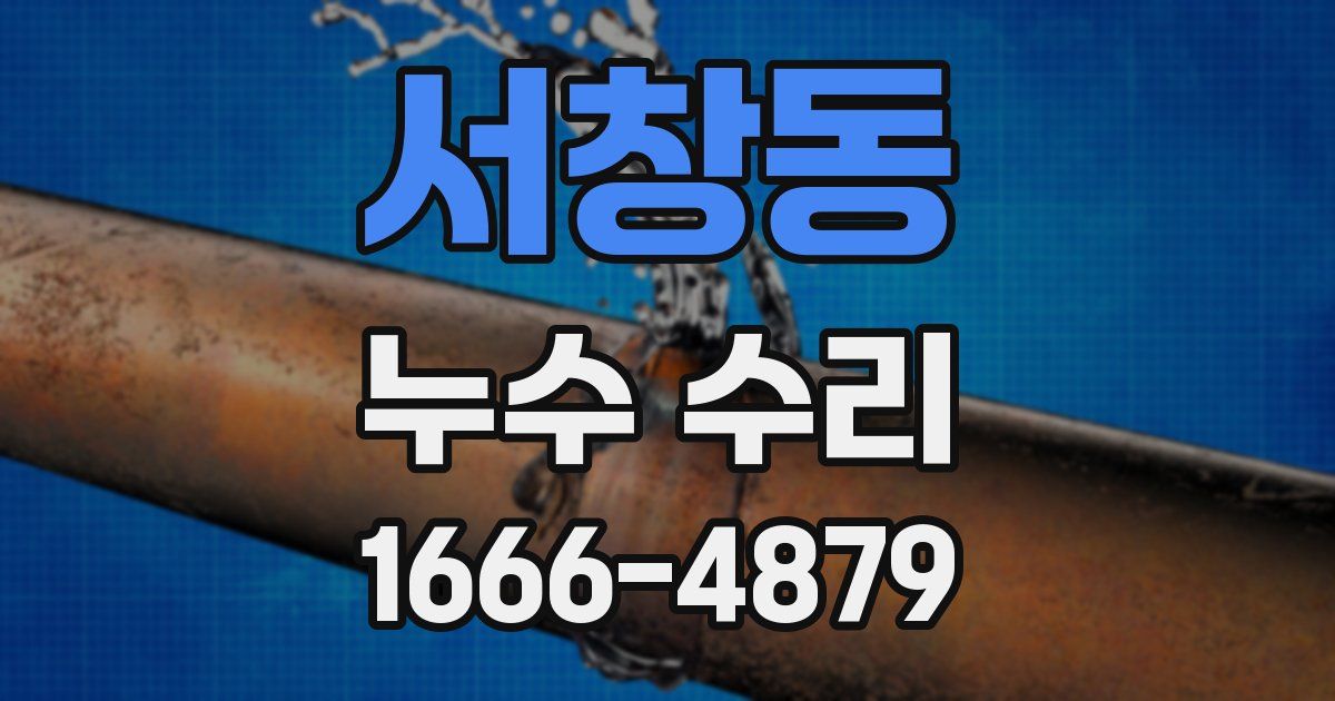 서창동 누수 수리