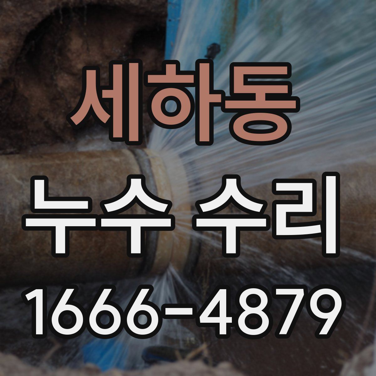 세하동 누수 수리