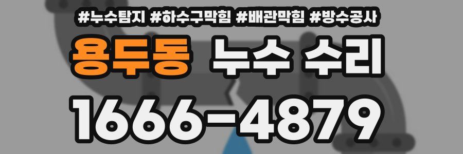용두동 누수 수리
