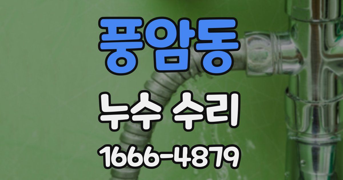 풍암동 누수 수리