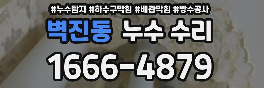 벽진동 누수 수리