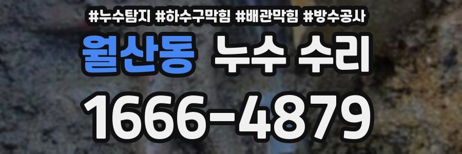 월산동 누수 수리