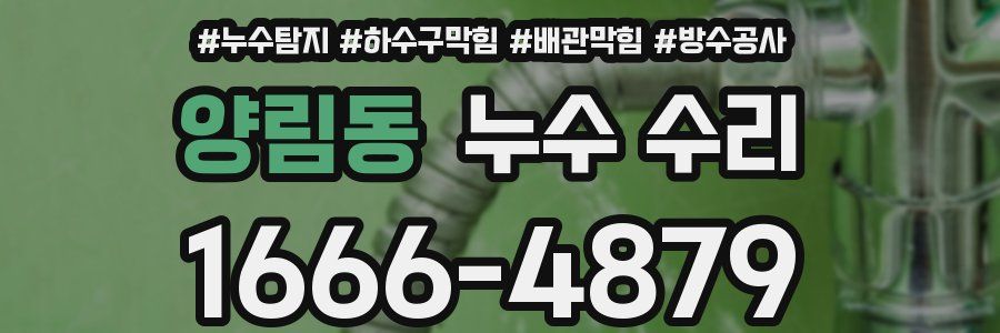양림동 누수 수리