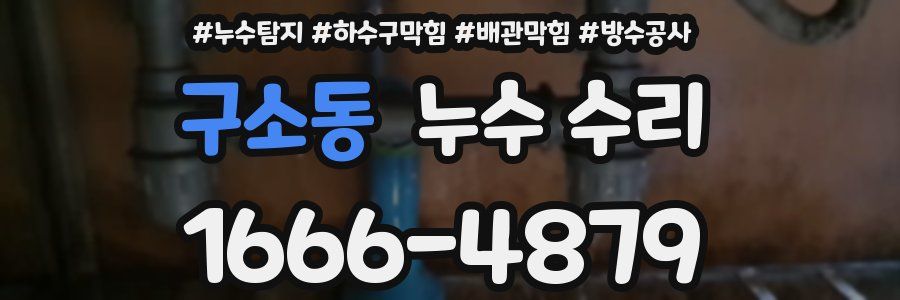 구소동 누수 수리