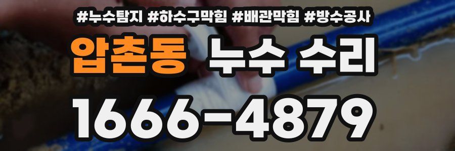 압촌동 누수 수리