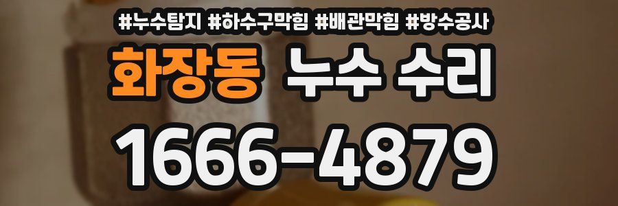 화장동 누수 수리