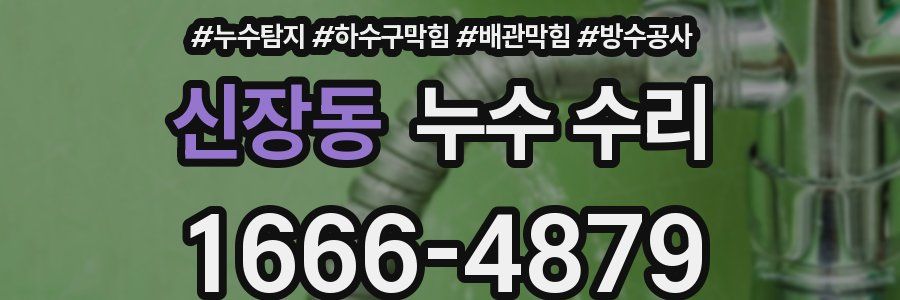 신장동 누수 수리