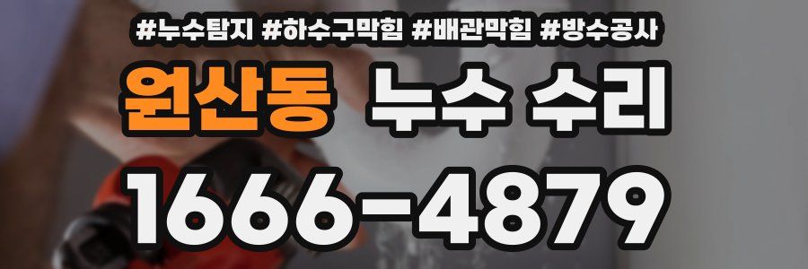 원산동 누수 수리