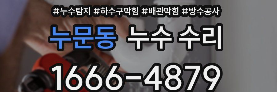 누문동 누수 수리