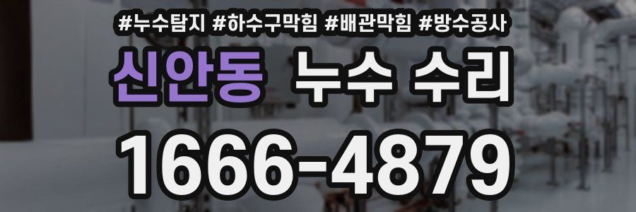 신안동 누수 수리