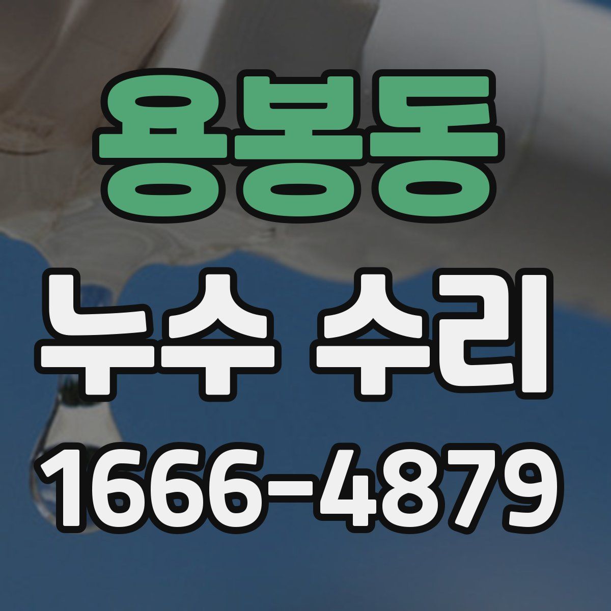 용봉동 누수 수리