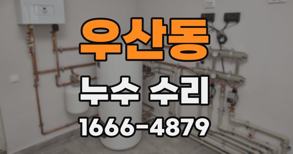 우산동 누수 수리