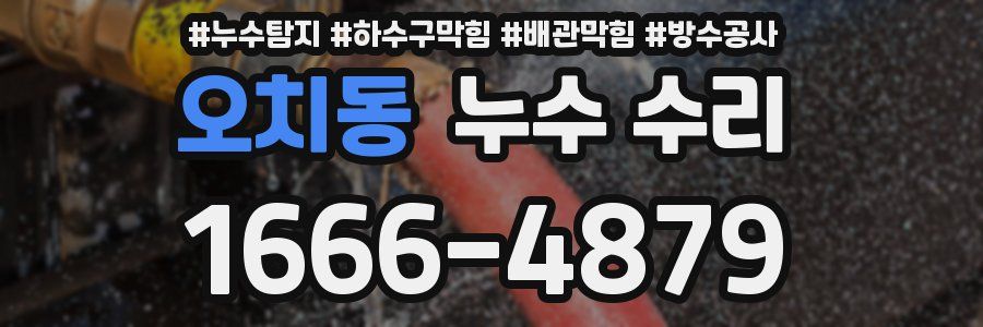 오치동 누수 수리