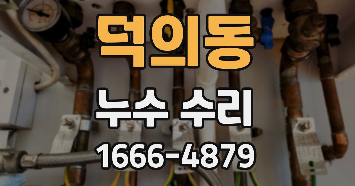 덕의동 누수 수리