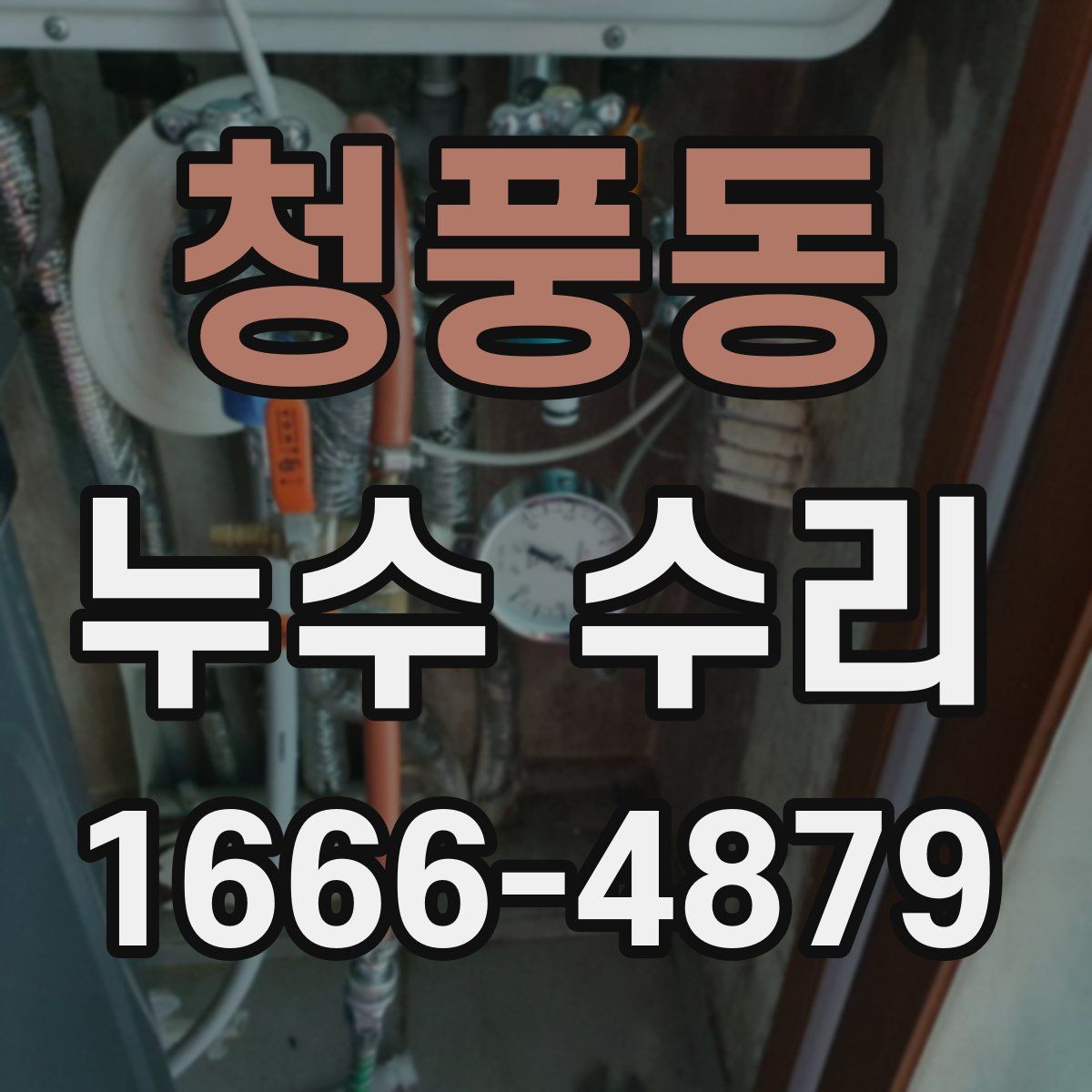 청풍동 누수 수리