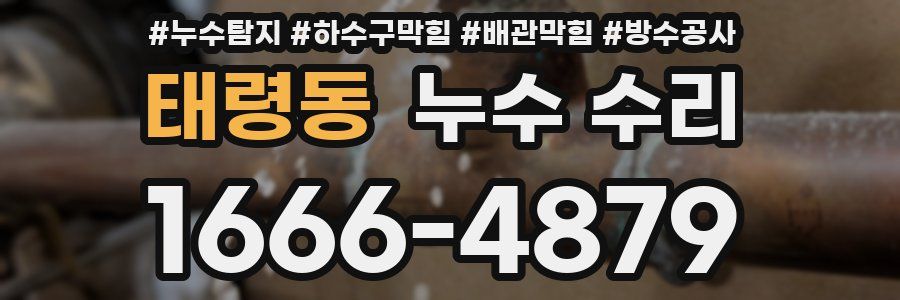 태령동 누수 수리