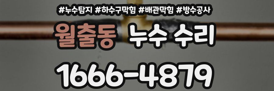 월출동 누수 수리