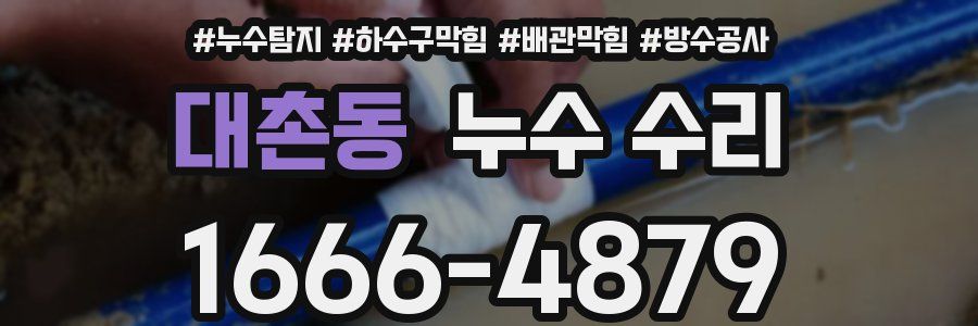 대촌동 누수 수리