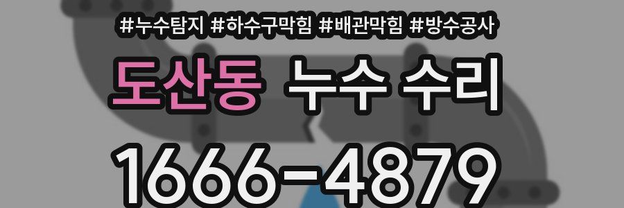 도산동 누수 수리