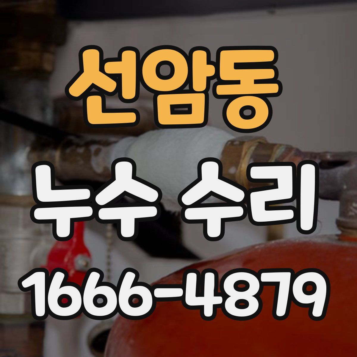 선암동 누수 수리