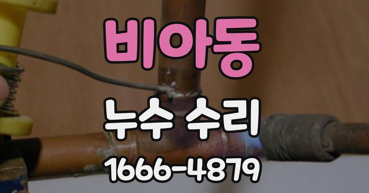 비아동 누수 수리