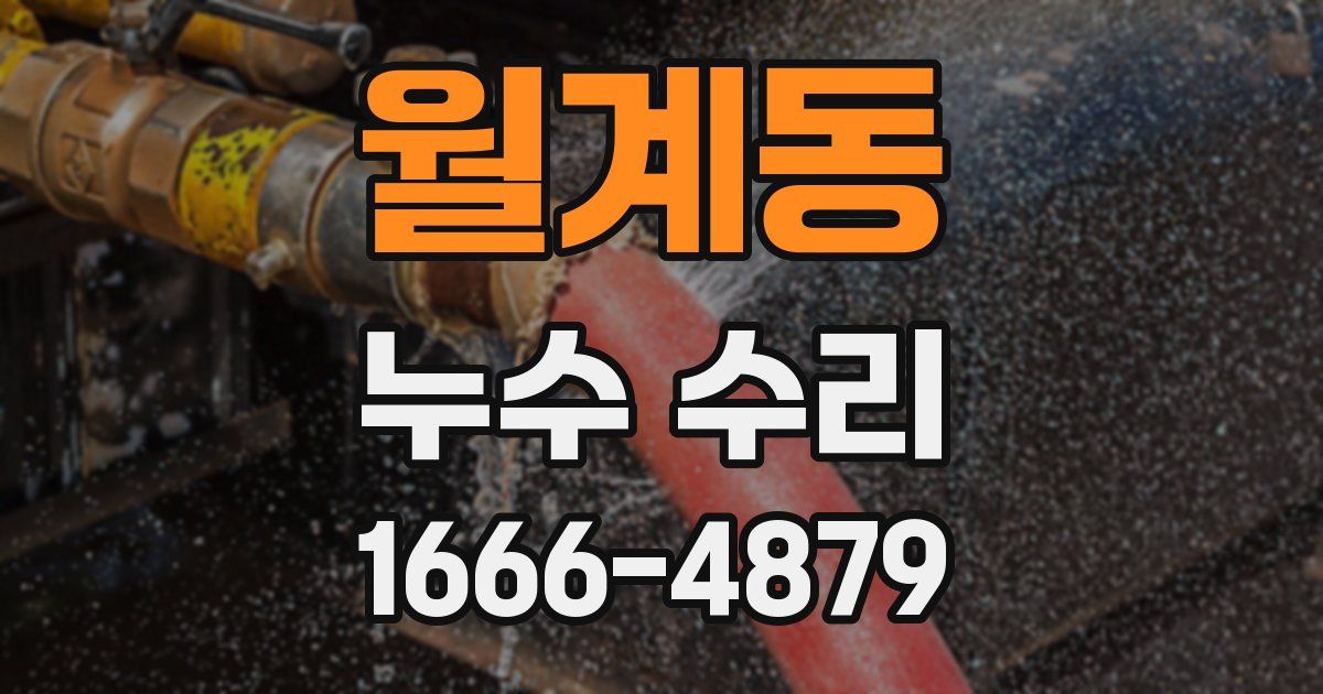 월계동 누수 수리