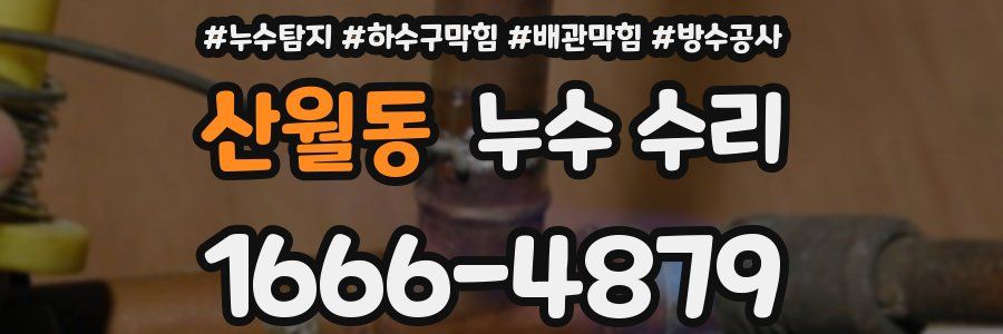 산월동 누수 수리