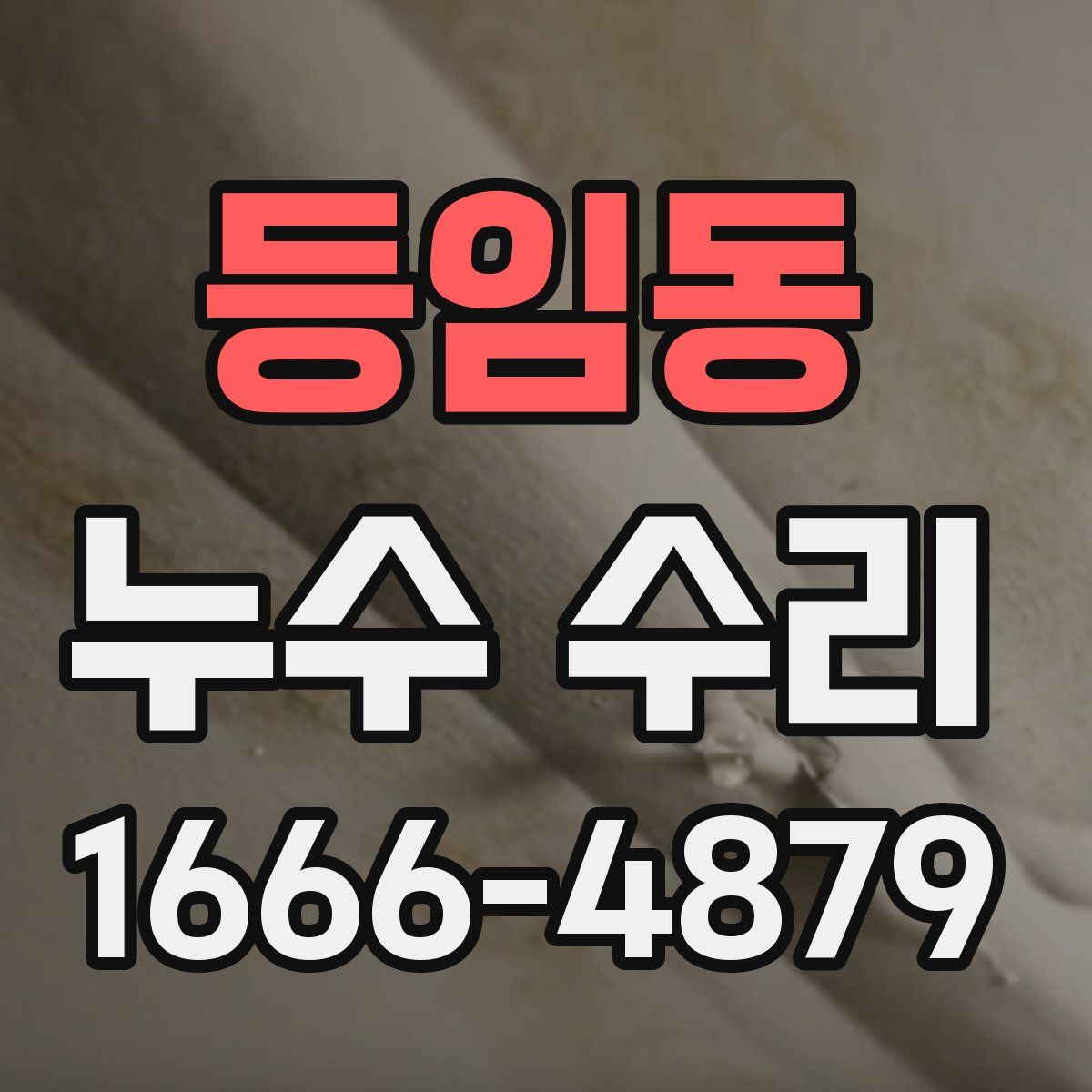 등임동 누수 수리