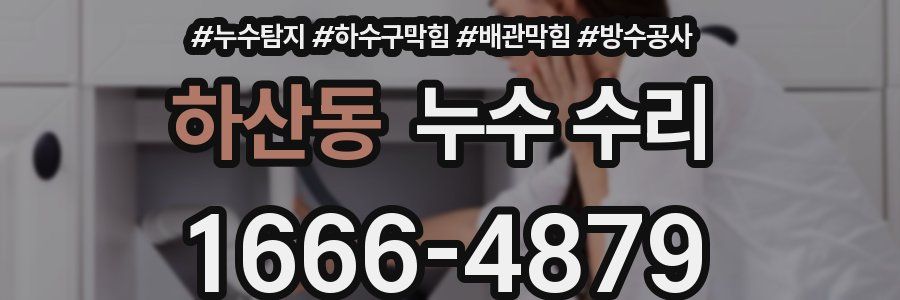 하산동 누수 수리
