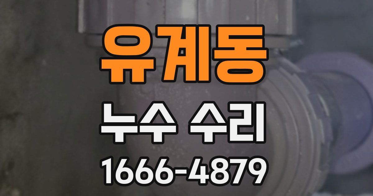 유계동 누수 수리