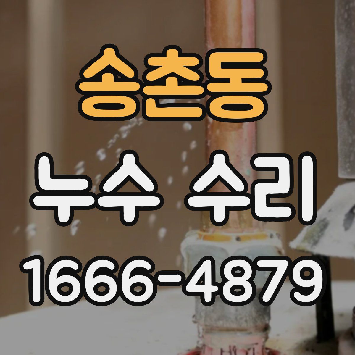 송촌동 누수 수리